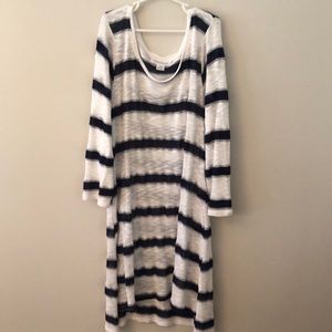 Motherhood Maternity Long Sleeve Striped Shirt